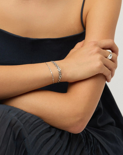 Lucy Williams Horizon Link Chain Bracelet  | Sterling Silver