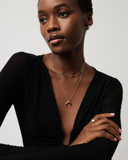 Lucy Williams Large Horn Pendant Necklace