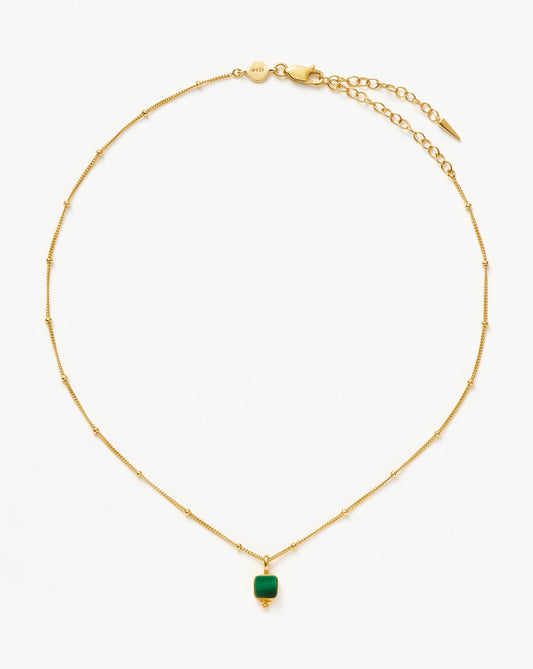 Lucy Williams Malachite Choker | 18ct Gold Vermeil/Malachite