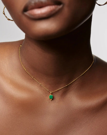 Lucy Williams Malachite Choker | 18ct Gold Vermeil/Malachite