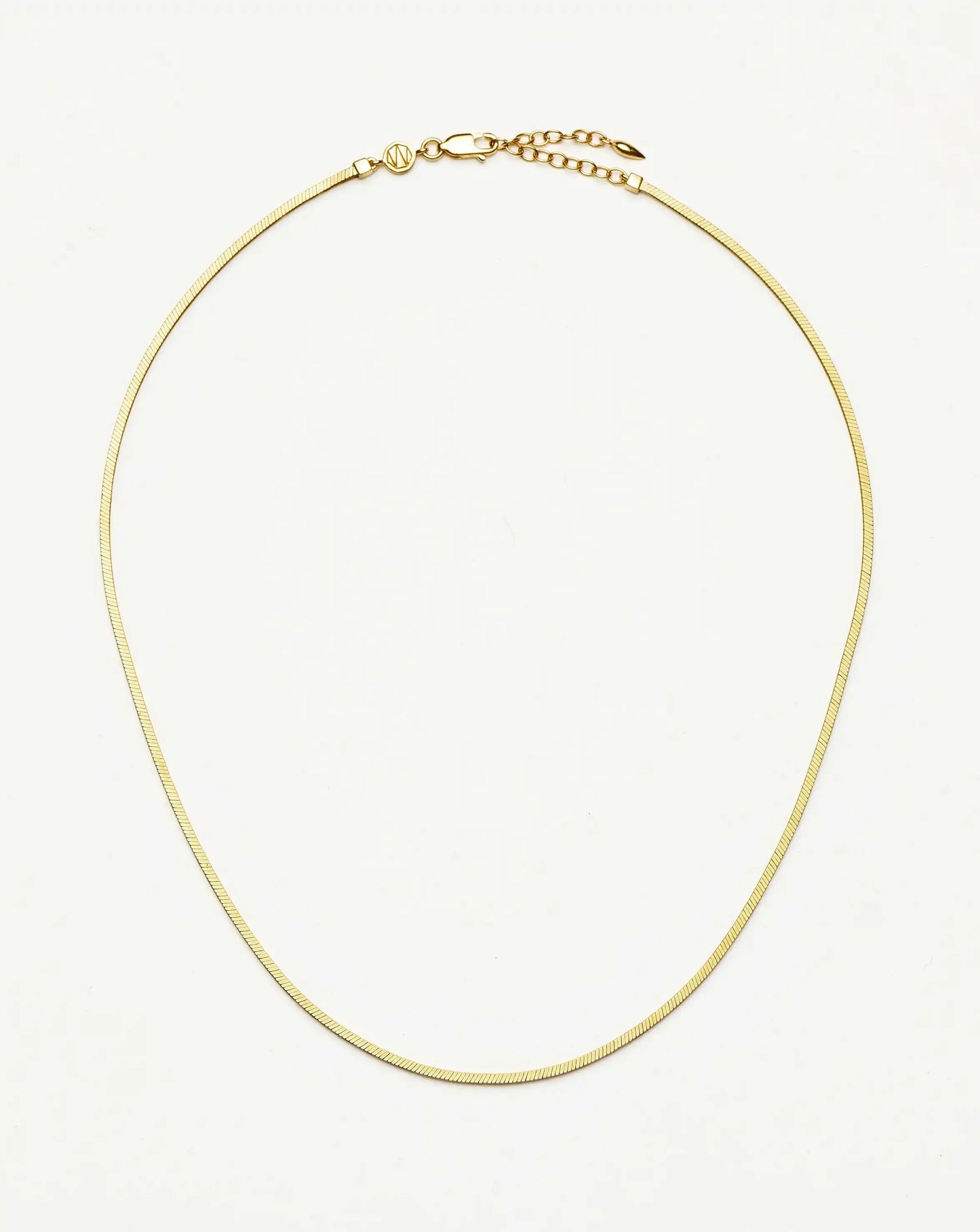Lucy Williams Short Square Snake Chain Necklace