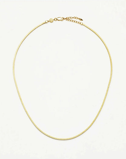 Lucy Williams Short Square Snake Chain Necklace