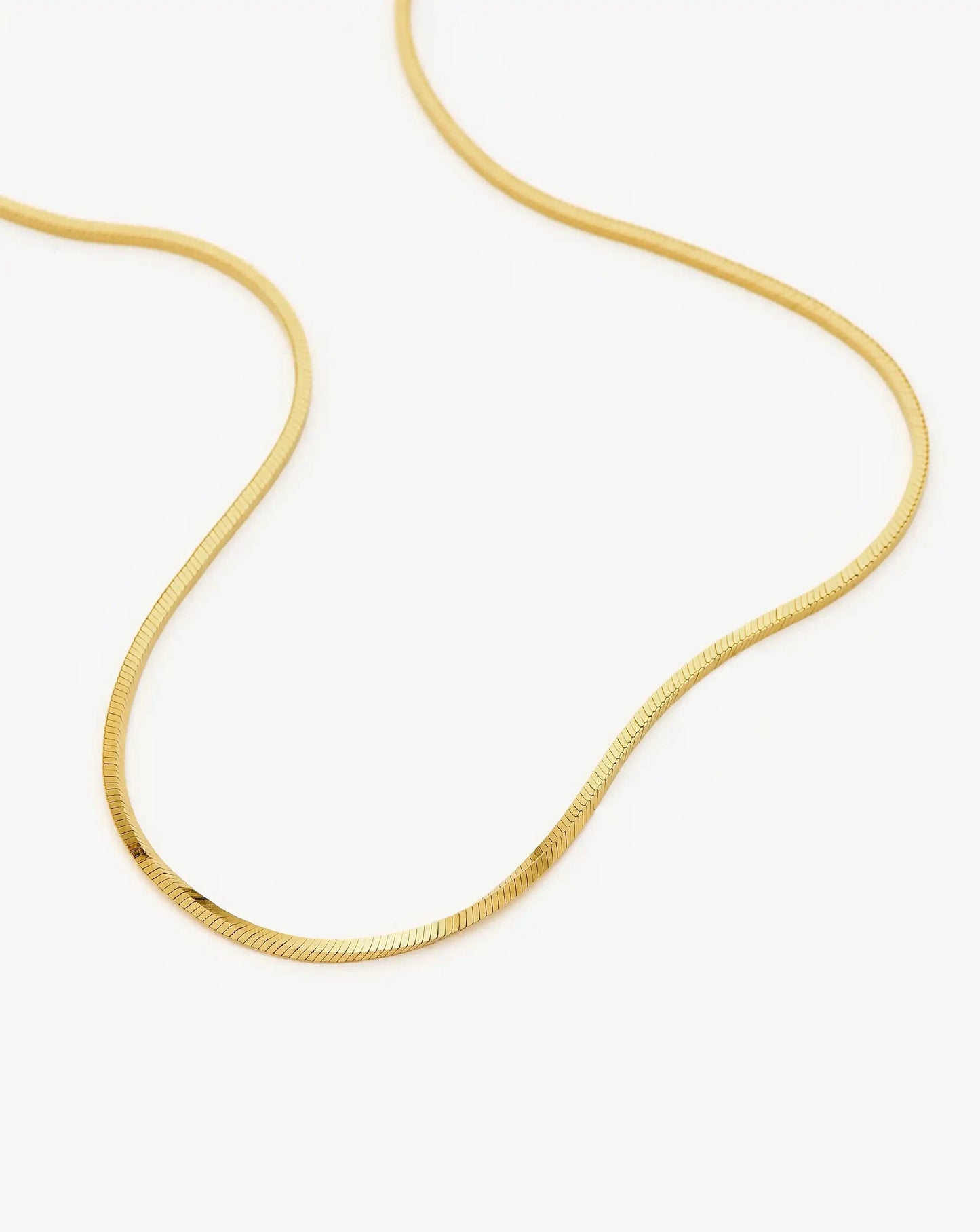 Lucy Williams Short Square Snake Chain Necklace