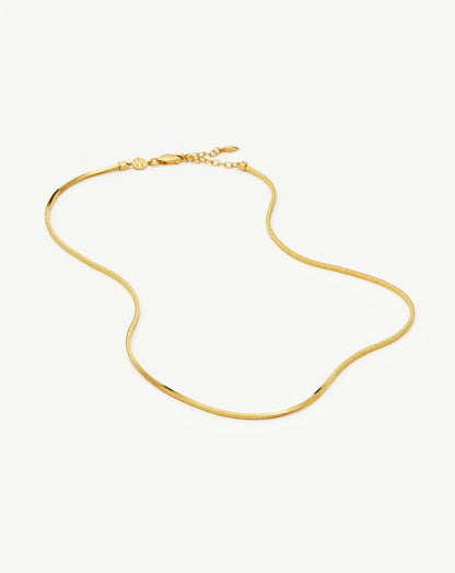 Lucy Williams Short Square Snake Chain Necklace