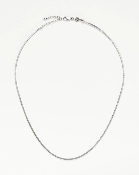 Lucy Williams Short Square Snake Chain Necklace