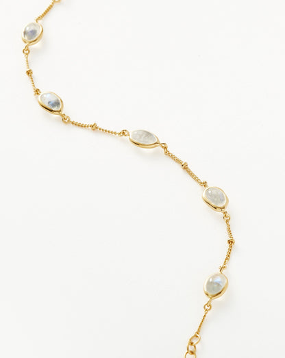 Magma Gemstone Charm Bracelet | 18ct Recycled Gold Vermeil on Recycled Sterling Silver