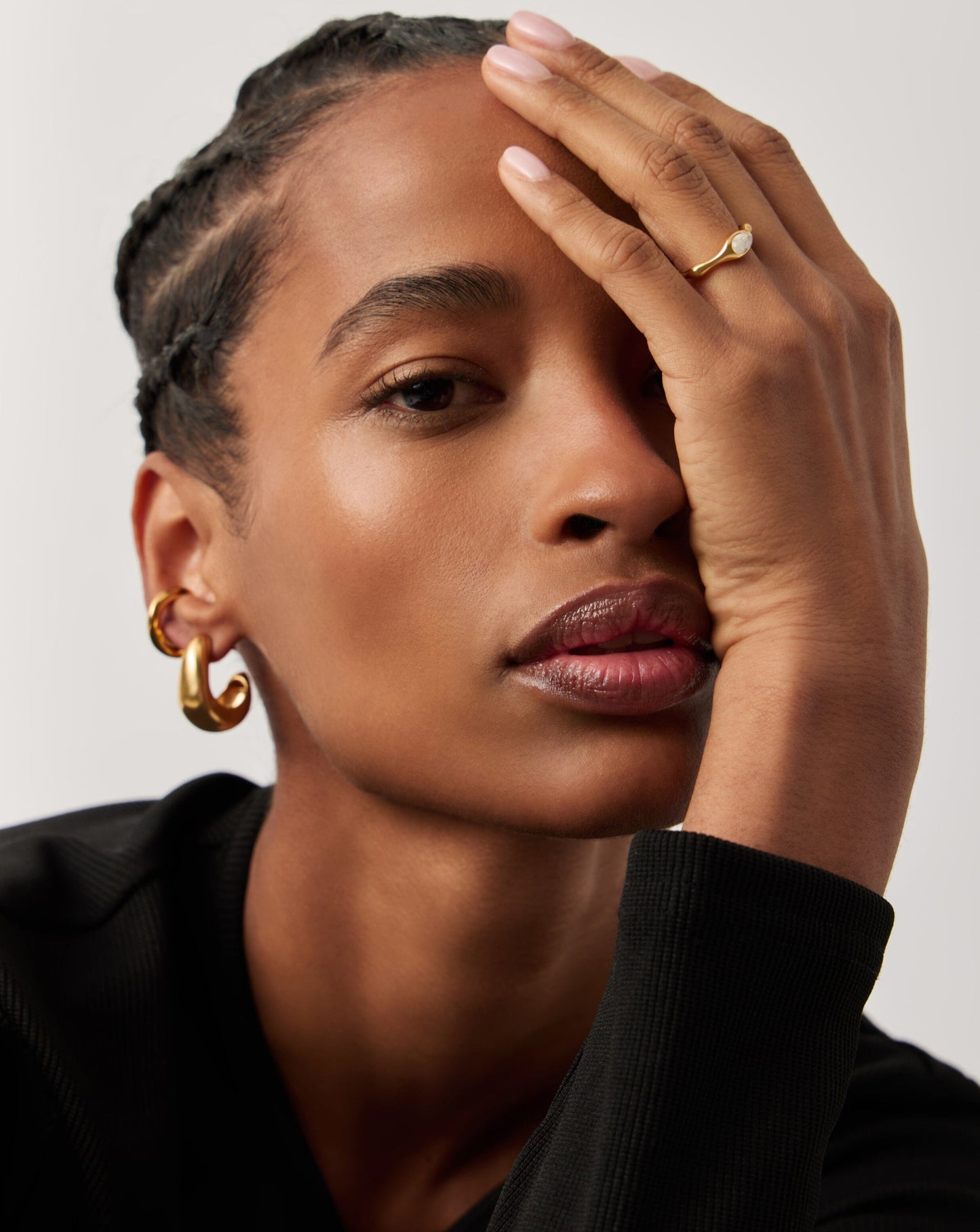 Magma Gemstone Stacking Ring | 18ct Recycled Gold Vermeil on Recycled Sterling Silver