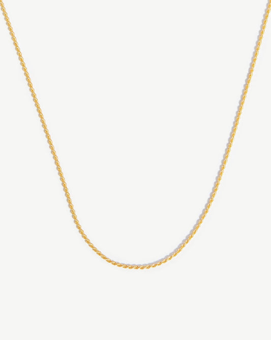 Medium Rope Chain Necklace | 18ct Gold Vermeil