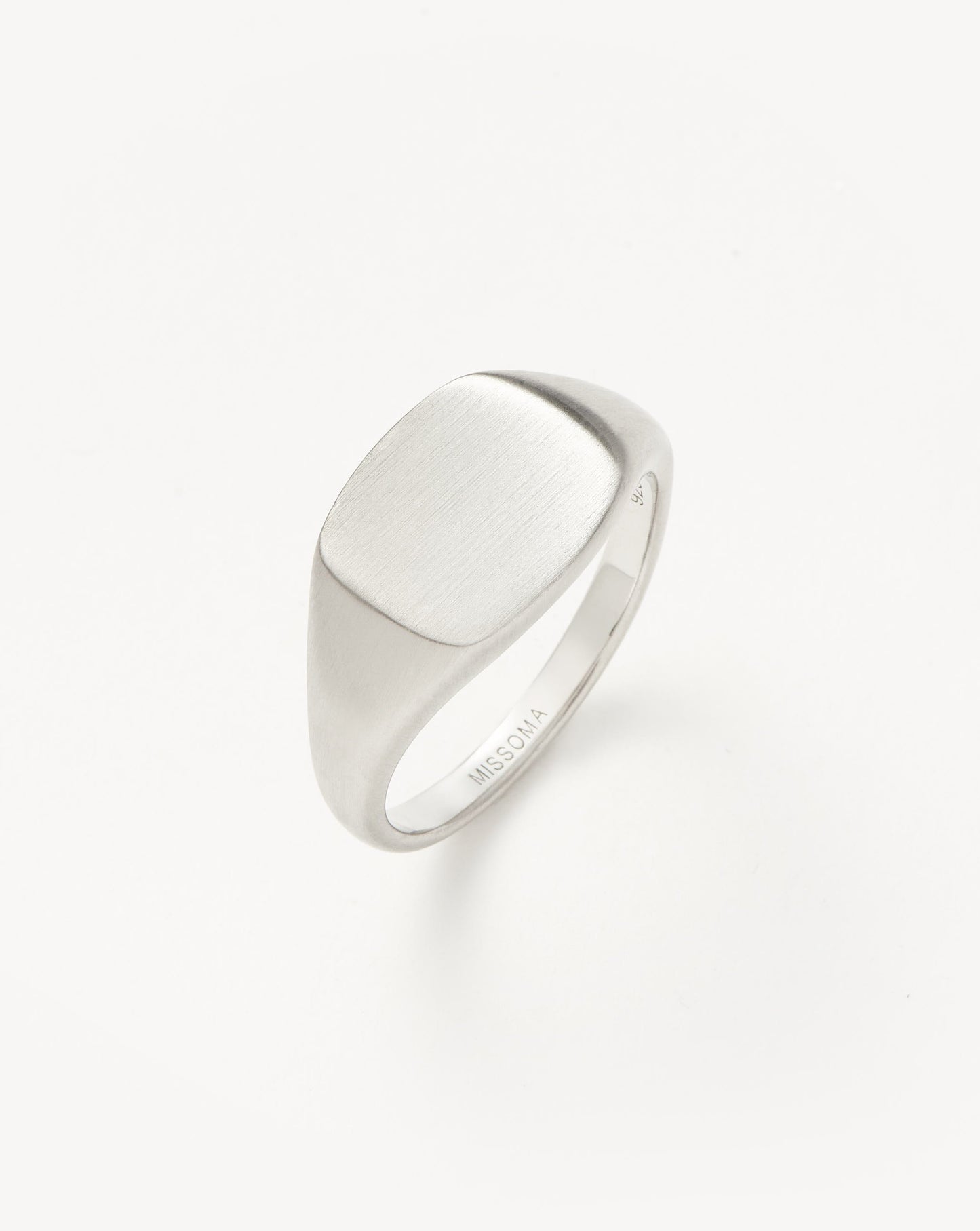 Mens Engravable Signet Ring | Sterling Silver