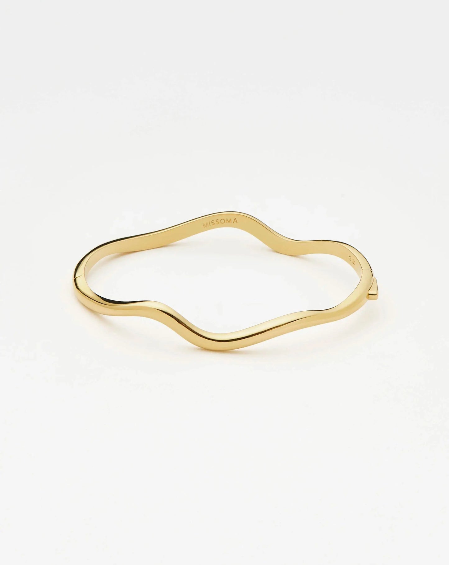 Molten Classic Hinged Bangle | 18ct Gold Plated