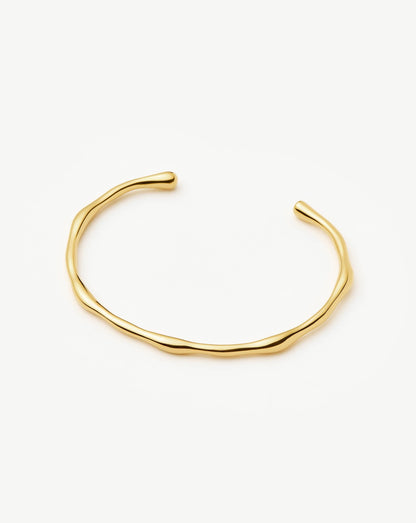 Molten Cuff Bracelet | 18ct Gold Plated
