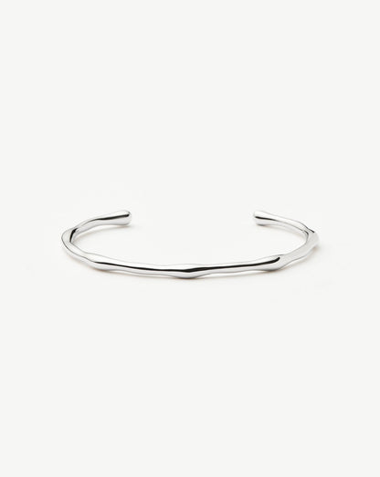 Molten Cuff Bracelet | Silver Plated