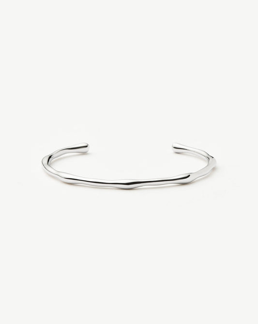 Molten Cuff Bracelet | Silver Plated