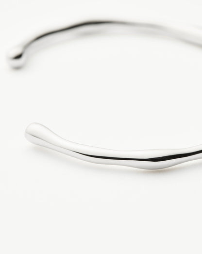 Molten Cuff Bracelet | Silver Plated