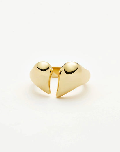 Molten Heart Statement Ring | 18ct Gold Plated
