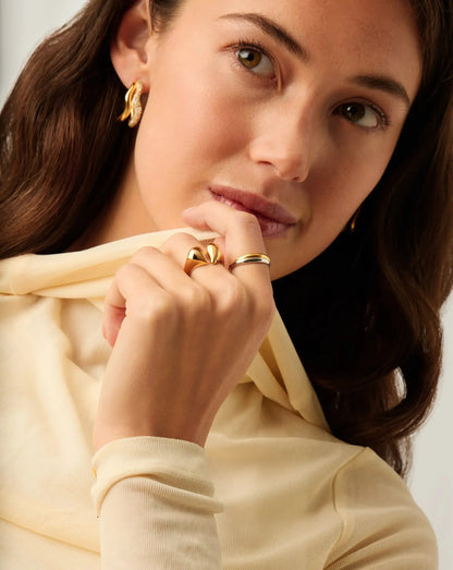 Molten Heart Statement Ring | 18ct Gold Plated