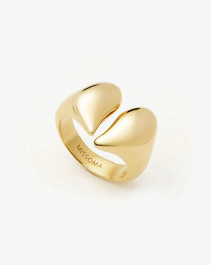 Molten Heart Statement Ring | 18ct Gold Plated