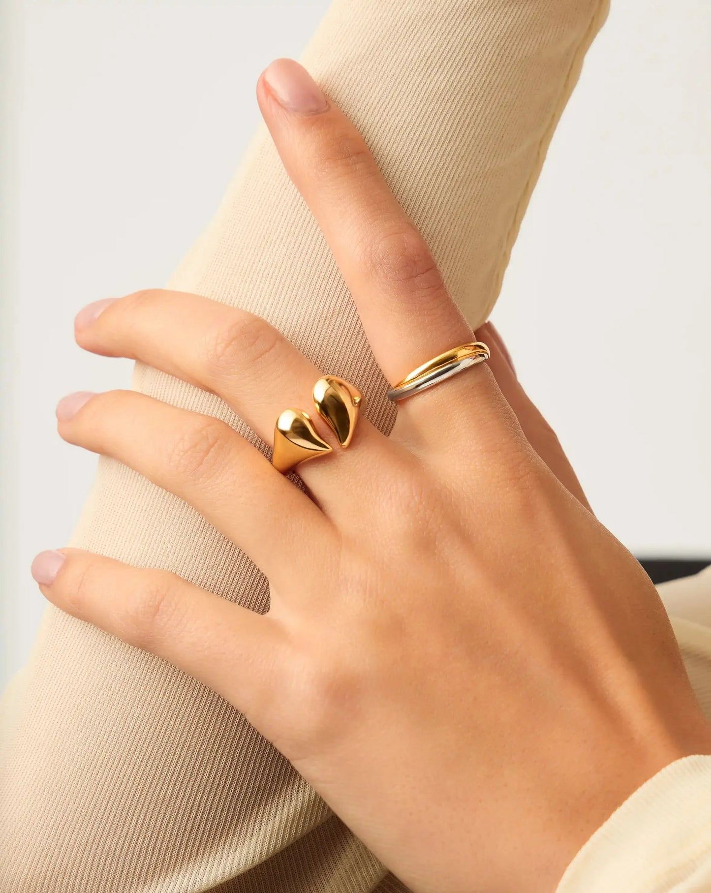 Molten Heart Statement Ring | 18ct Gold Plated