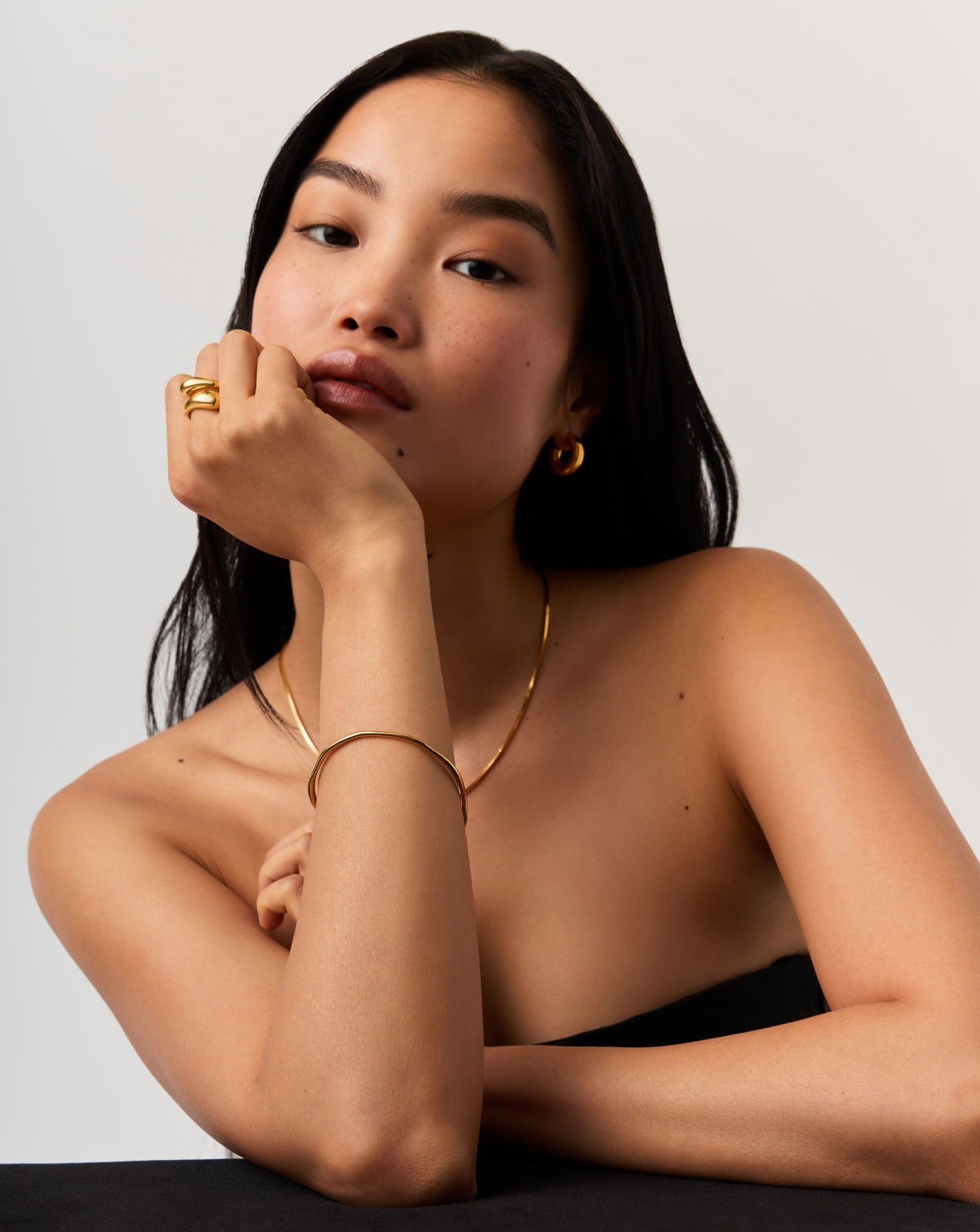 Molten Ripple Bangle | 18ct Gold Vermeil