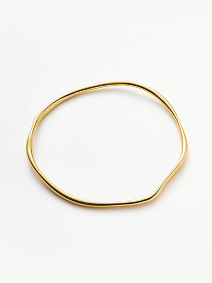 Molten Ripple Bangle | 18ct Gold Vermeil