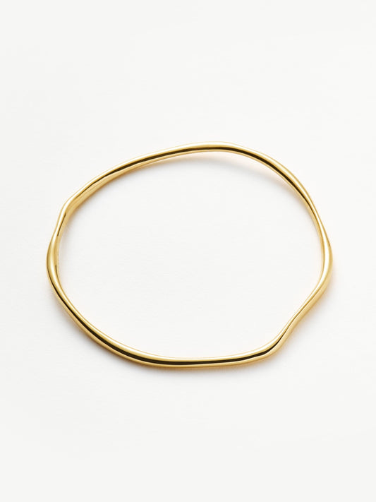 Molten Ripple Bangle | 18ct Gold Vermeil