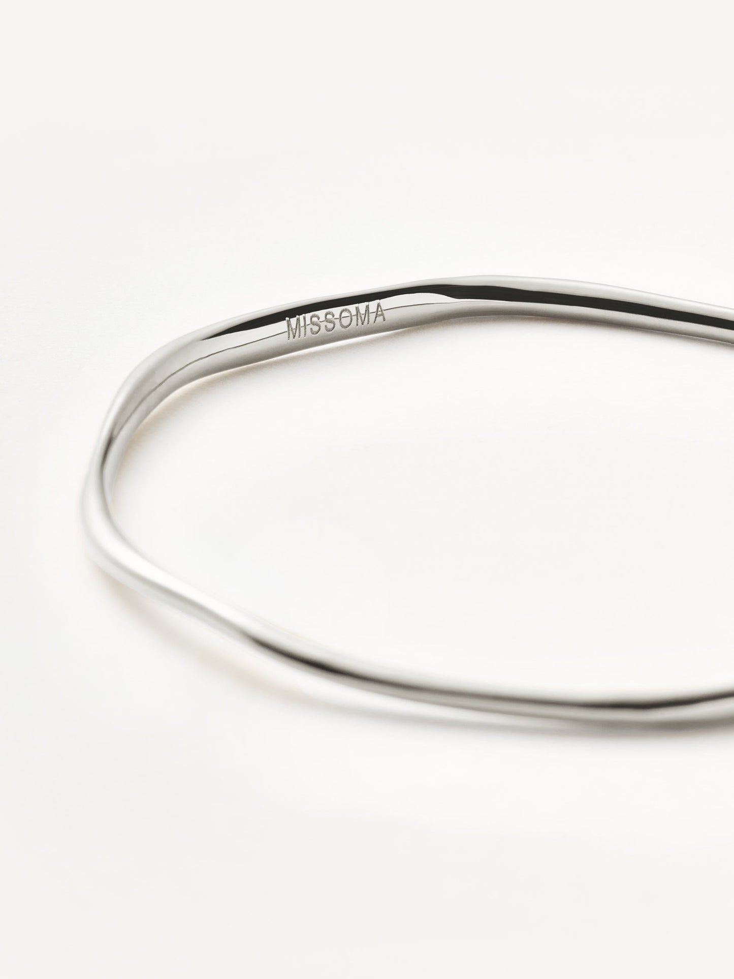 Molten Ripple Bangle | Sterling Silver
