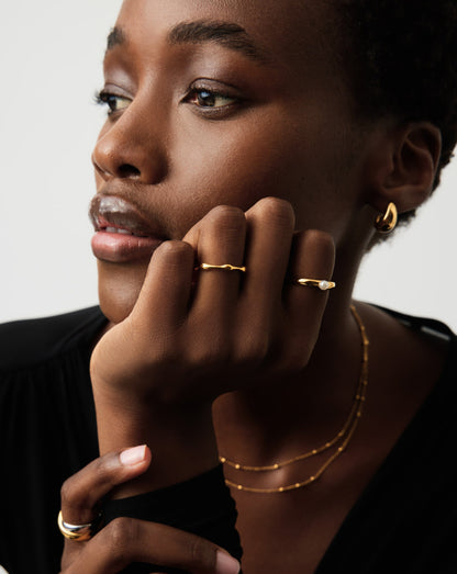 Molten Stacking Ring | 18ct Gold Vermeil