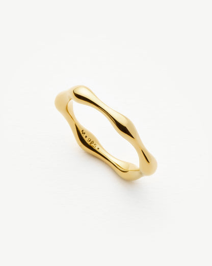 Molten Stacking Ring | 18ct Gold Vermeil