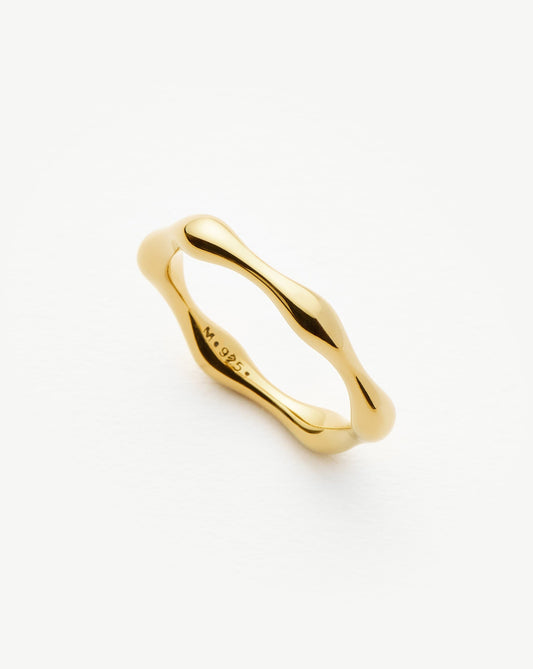 Molten Stacking Ring | 18ct Gold Vermeil
