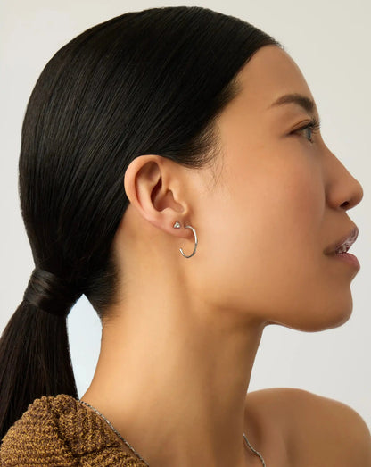 Prism Stud Earrings | Sterling Silver/Cubic Zirconia