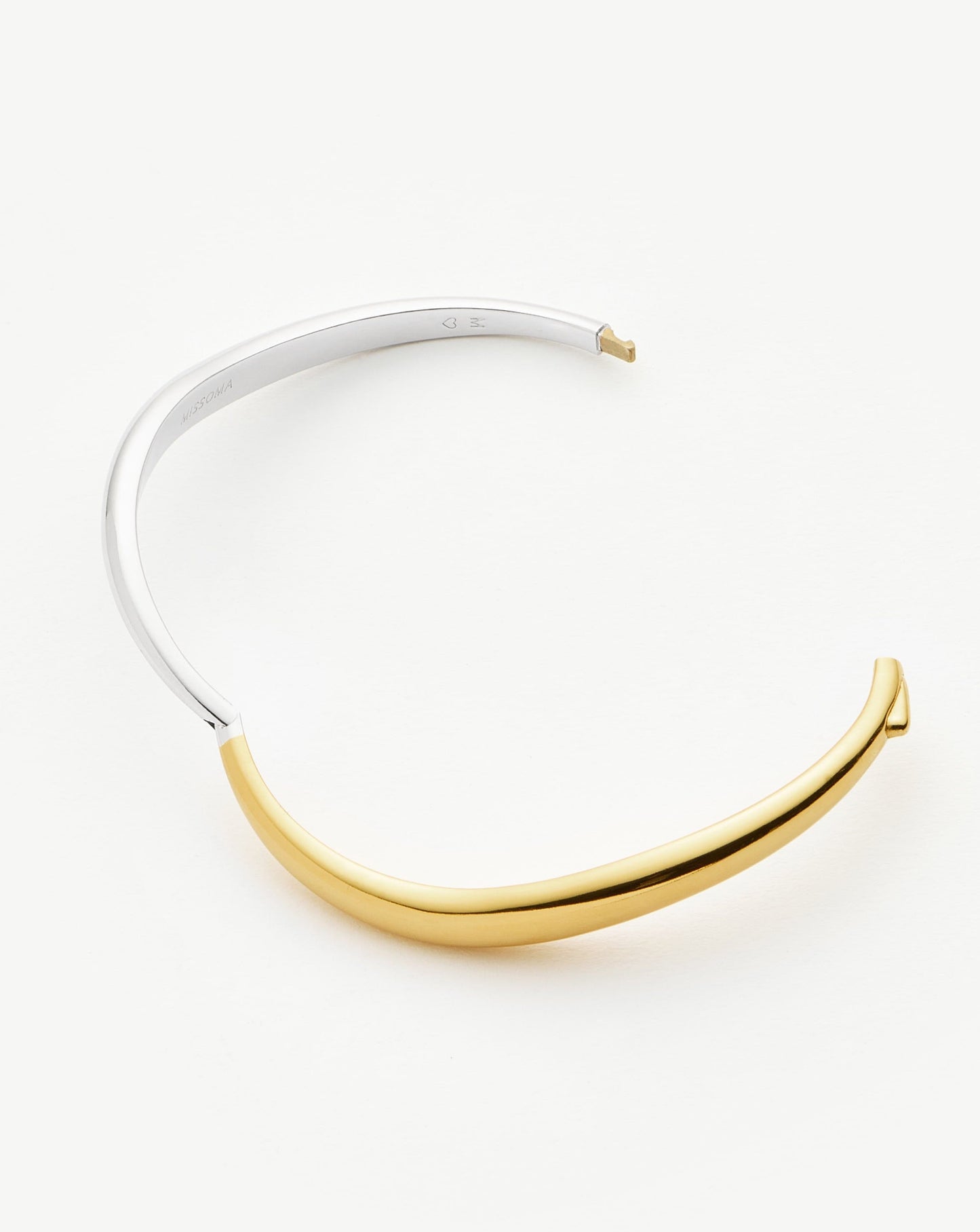 Savi Signature Hinged Bangle | Mixed Metal