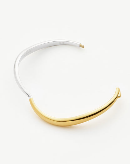 Savi Signature Hinged Bangle | Mixed Metal