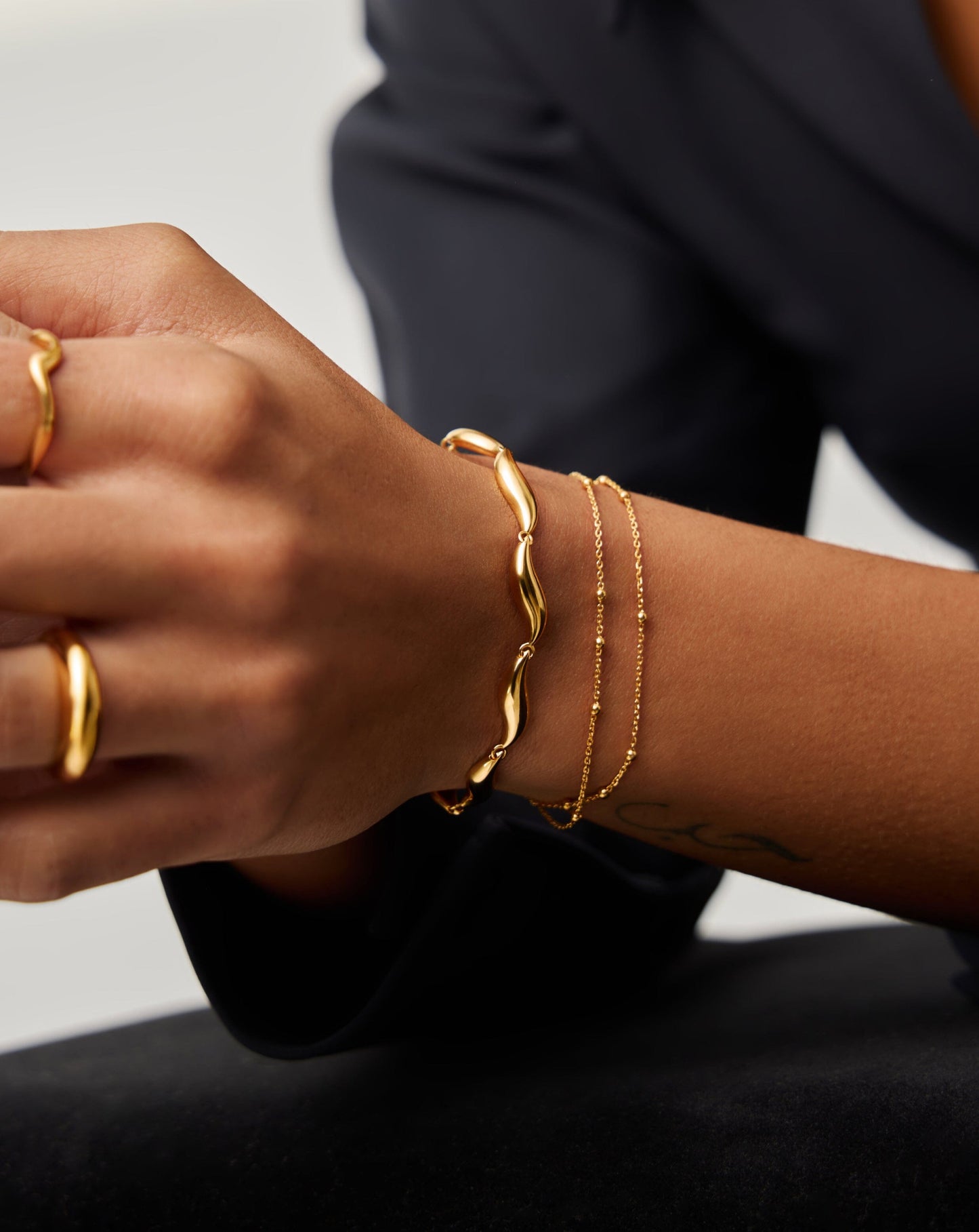 Savi Signature Link Chain Bracelet | 18ct Gold Plated