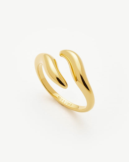 Savi Signature Open Ring | 18ct Gold Vermeil