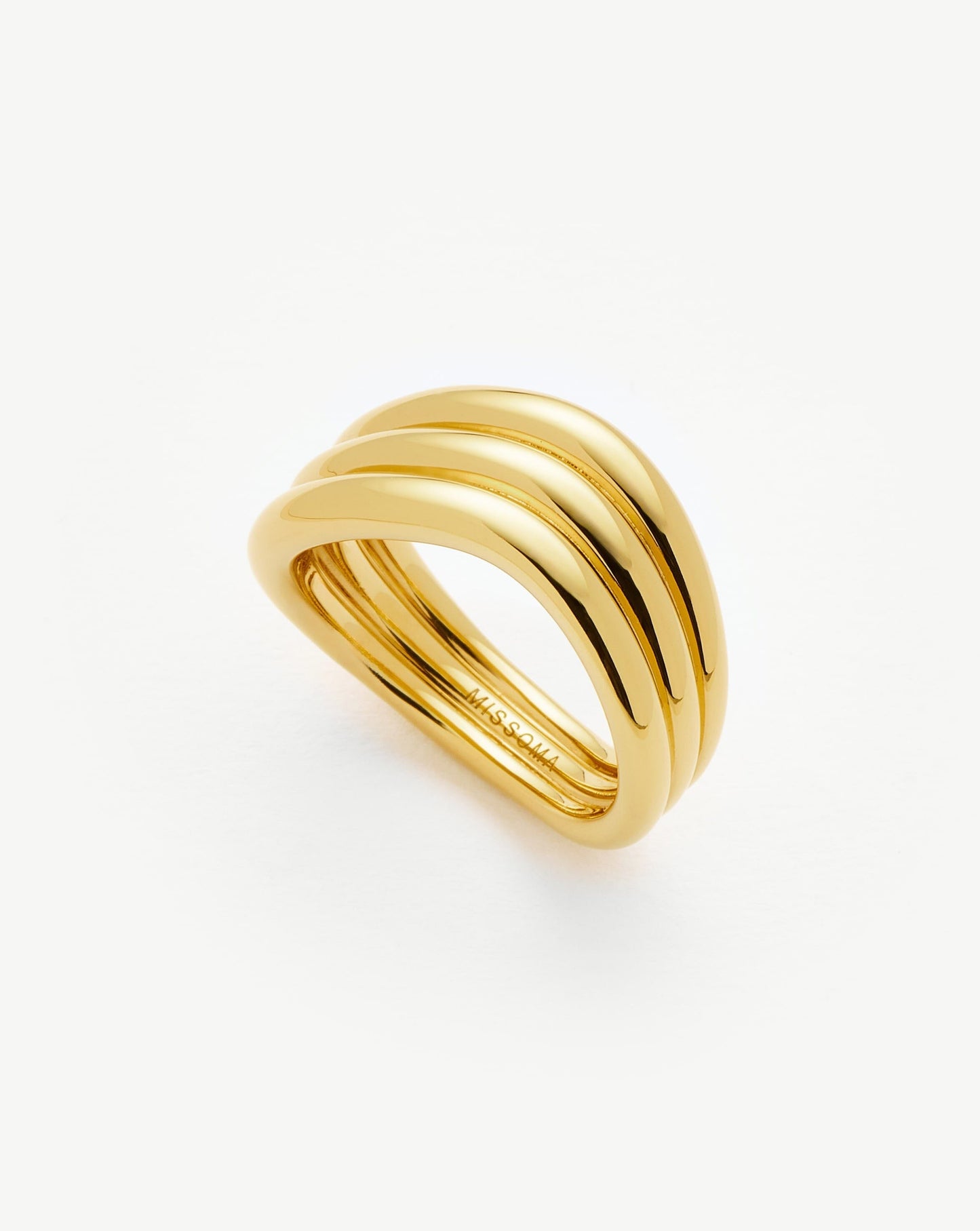 Savi Signature Triple Ring | 18ct Gold Plated