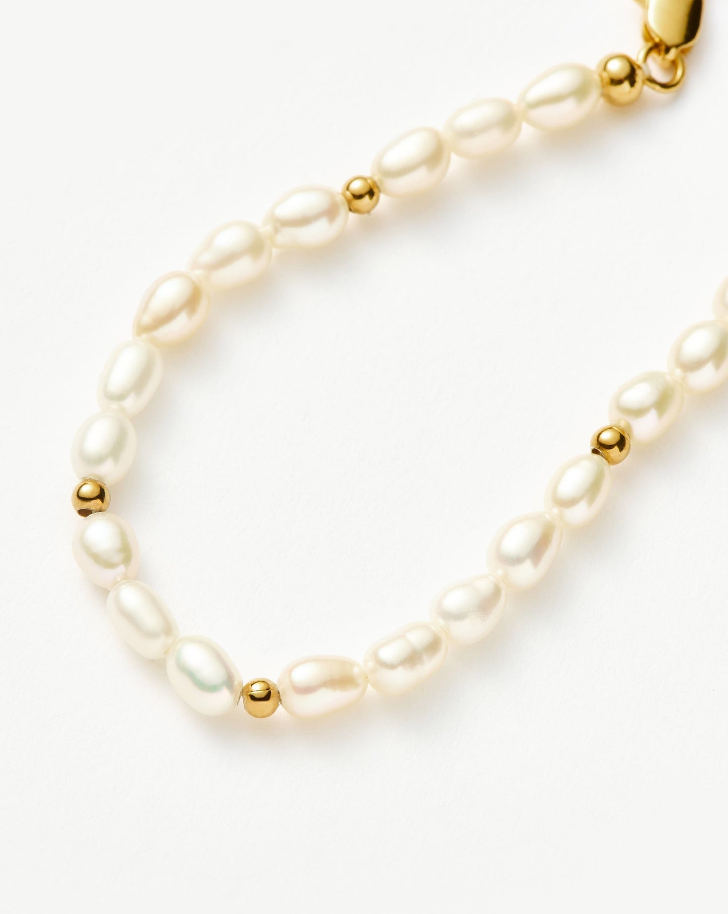 Seed Pearl Beaded Bracelet | 18ct Gold Plated/Pearl