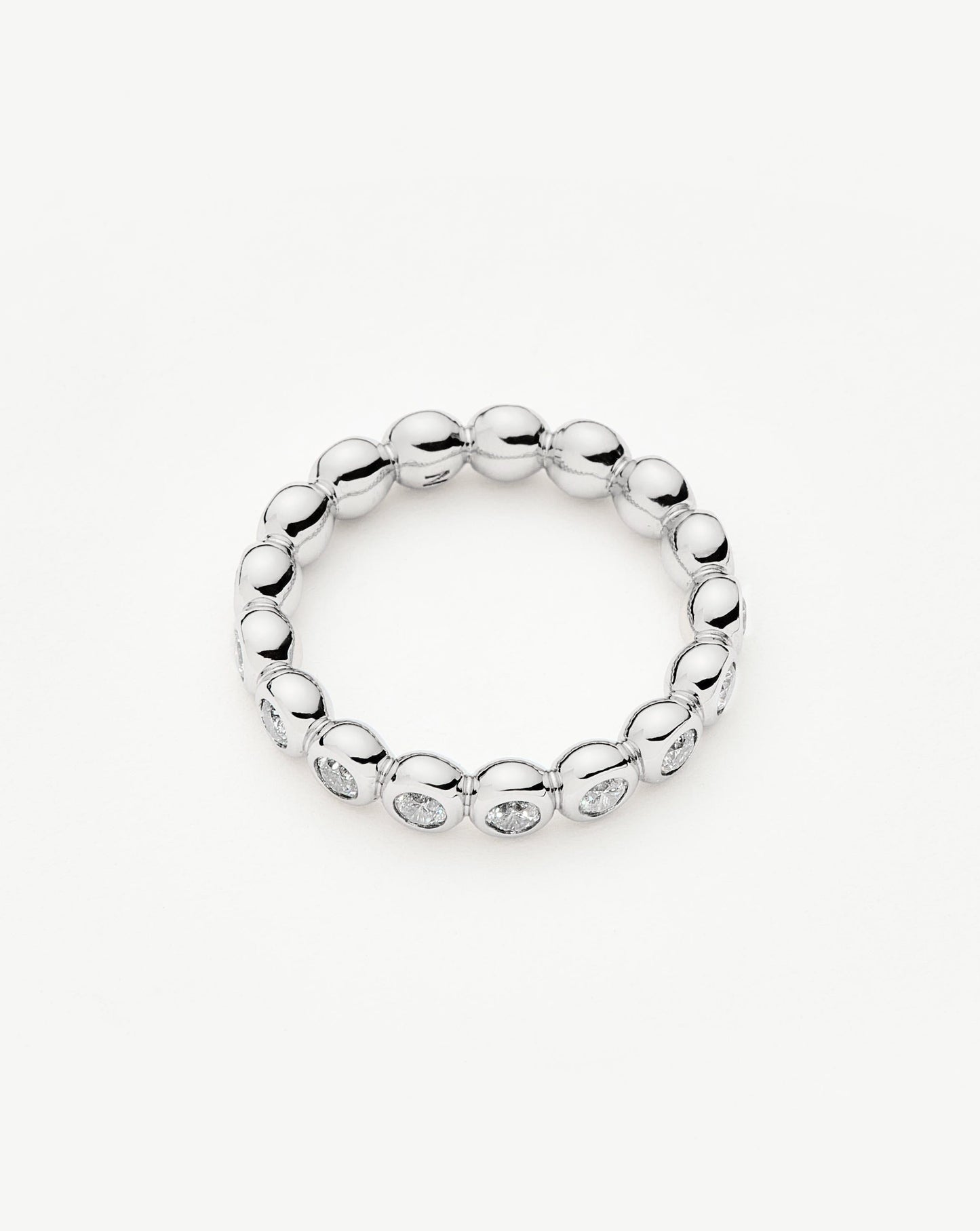 Tennis Eternity Stacking Ring | Sterling Silver/Cubic Zirconia