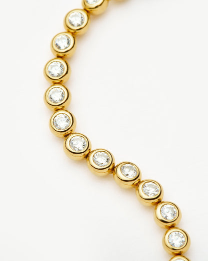 Tennis Round Bracelet | 18ct Gold Vermeil Cubic Zirconia