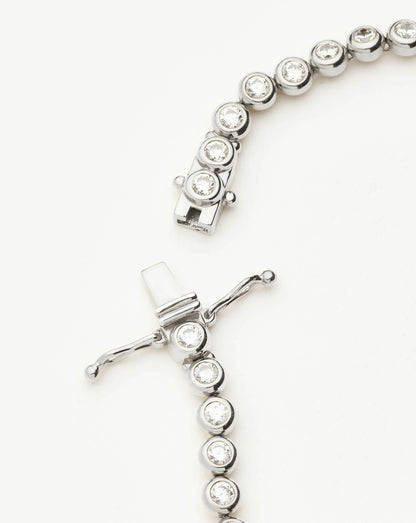 Tennis Round Bracelet | Sterling Silver Cubic Zirconia