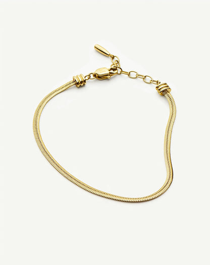 Thin Snake Chain Bracelet | 18ct Gold Plated