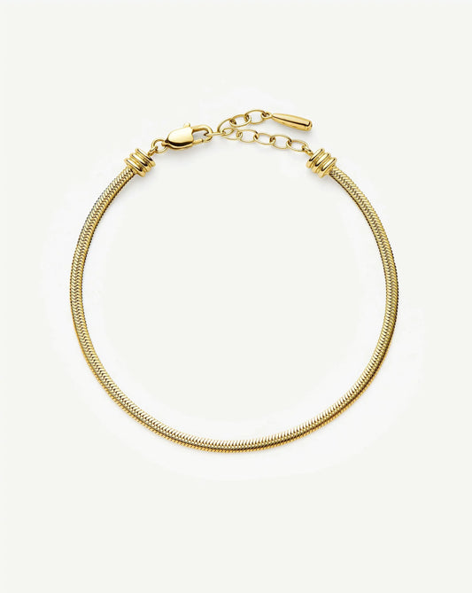 Thin Snake Chain Bracelet | 18ct Gold Plated