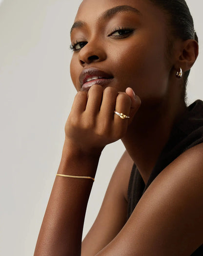 Thin Snake Chain Bracelet | 18ct Gold Plated