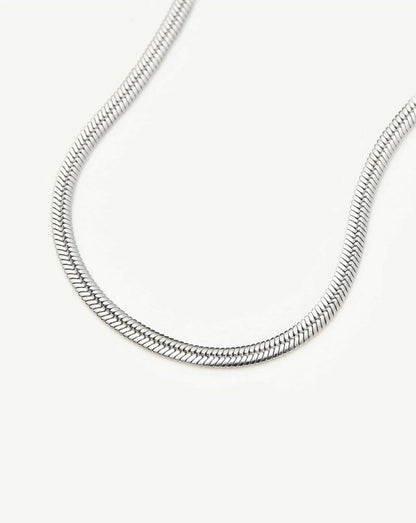 Thin Snake Chain Bracelet | Silver Plated