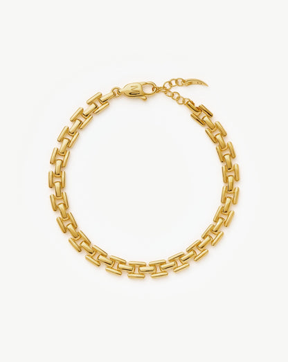 Timepiece Link Chain Bracelet | 18ct Gold Plated