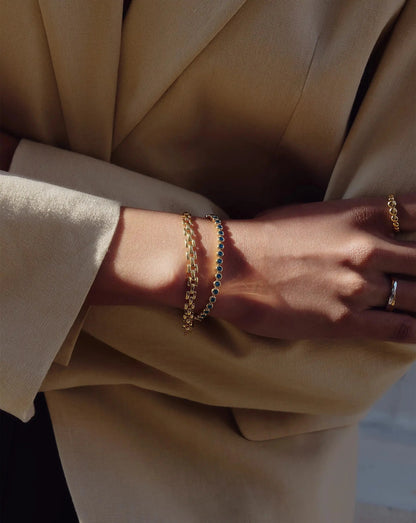 Timepiece Link Chain Bracelet | 18ct Gold Plated