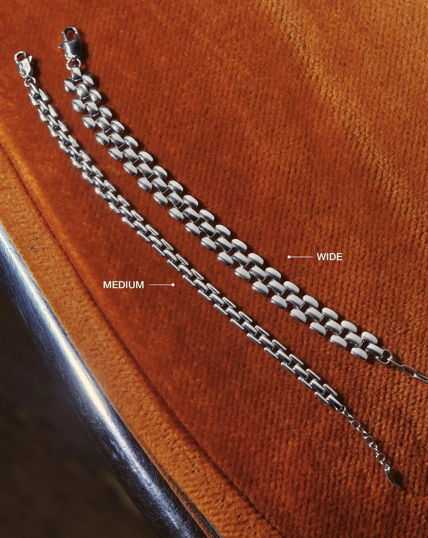 Timepiece Link Chain Bracelet | Silver Plated