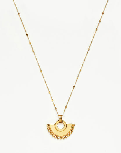 Zenyu Fan Necklace | 18ct Gold Plated